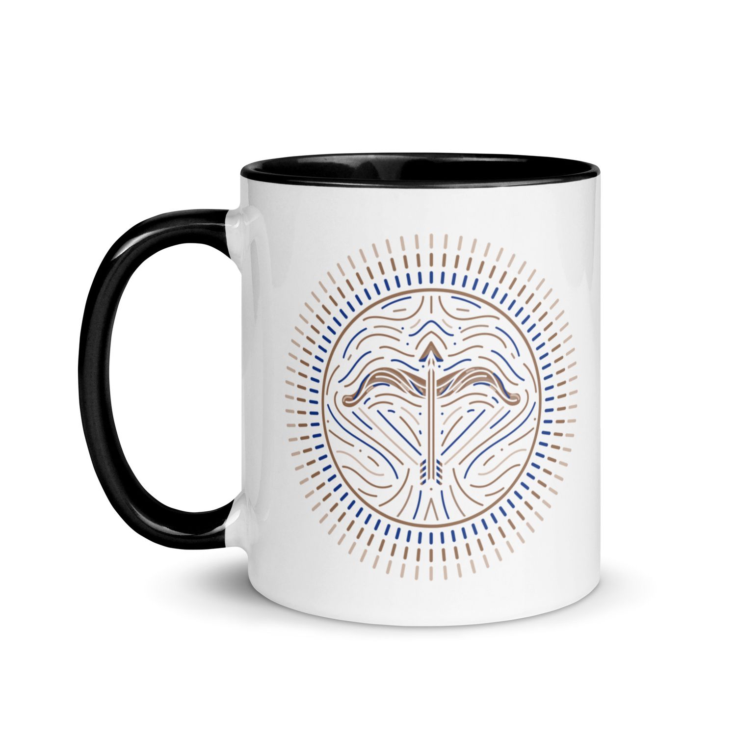 Western Zodiac Sagittarius Mug with Color Inside