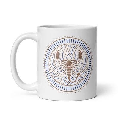 Western Zodiac Scorpio White Coffee Mug