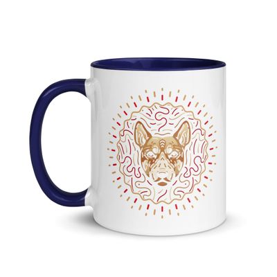 Chinese Zodiac Dog Mug with Color Interior