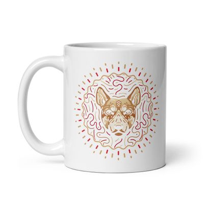 Chinese Zodiac Dog White Coffee Mug