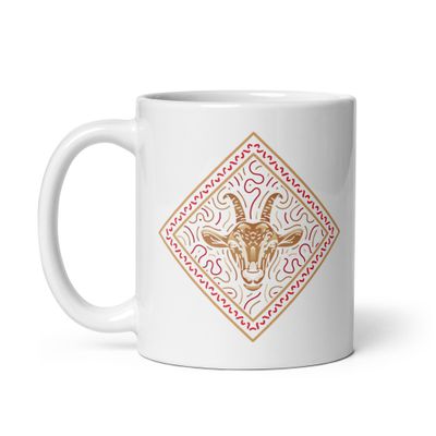 Chinese Zodiac Goat White Coffee Mug