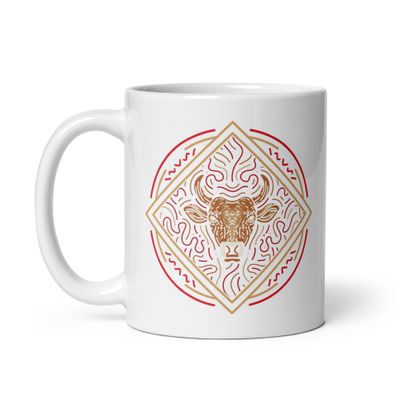 Chinese Zodiac Ox White Coffee Mug