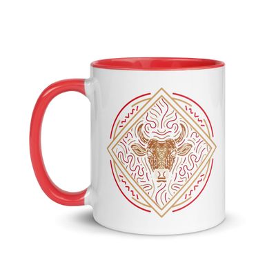 Chinese Zodiac Ox Mug with Color Interior