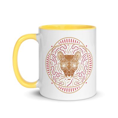 Chinese Zodiac Rat Mug with Color Interior