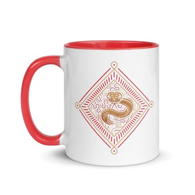 Chinese Zodiac Snake Mug with Color Interior