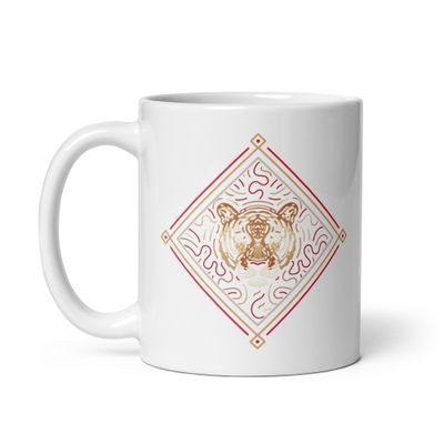 Chinese Zodiac Tiger White Coffee Mug