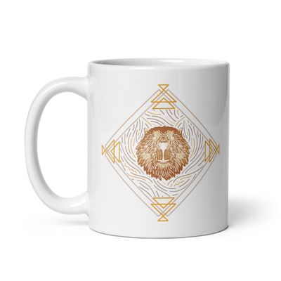 Native American Zodiac Beaver White Coffee Mug