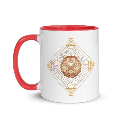 Native American Zodiac Beaver Mug with Color Interior