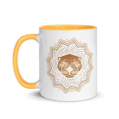Native American Zodiac Otter Mug with Color Interior
