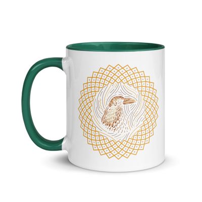 Native American Zodiac Raven Mug with Color Interior