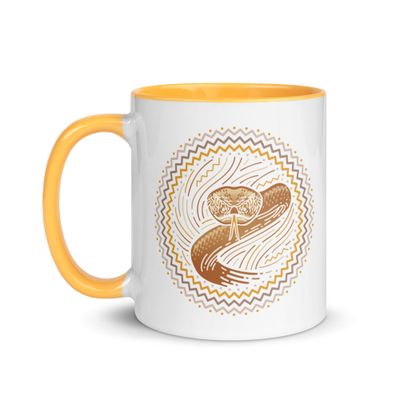 Native American Zodiac Snake Mug with Color Interior
