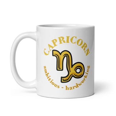 Zodiac Traits Capricorn White Coffee Mug