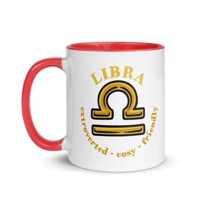 Zodiac Traits Libra Mug with Color Interior