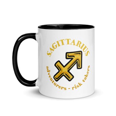 Zodiac Traits Sagittarius Mug with Color Interior