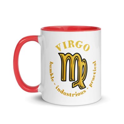Zodiac Traits Virgo Mug with Color Interior