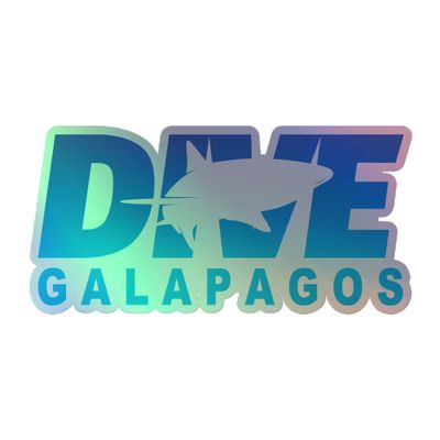 Dive Galapagos with Sharks, Scuba Diving at the Galapagos Islands Holographic Sticker