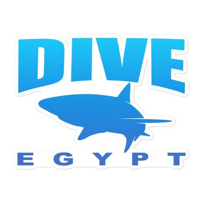 Dive Egypt with Shark, Scuba Diving in Egypt with Sharks Sticker
