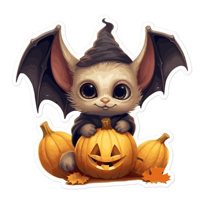 Halloween Cute Bat 1 Sticker