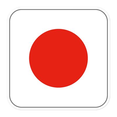 Japan Flag Sticker
