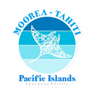 Manta Ray Moorea Tahiti in Blue Magnet