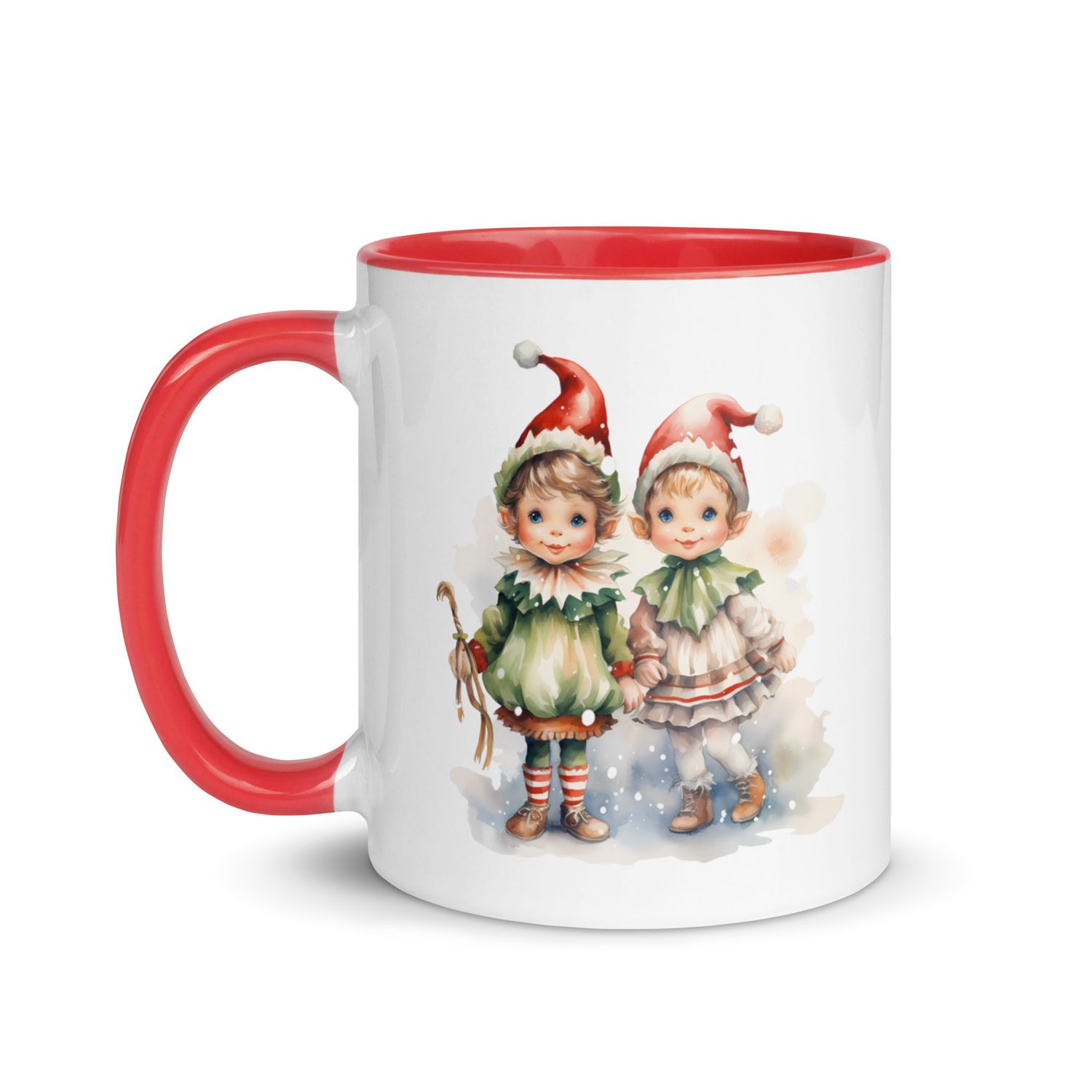 Christmas Elves (1) Mug with Color Inside