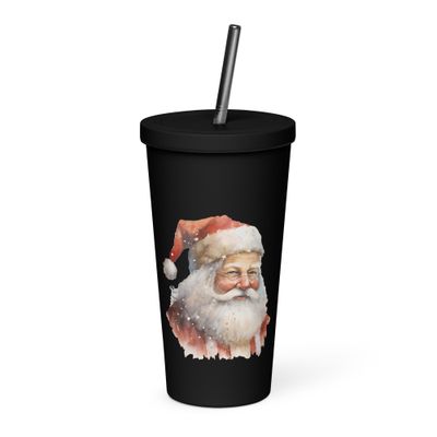 Santa Claus (1) Insulated Tumbler with a Straw