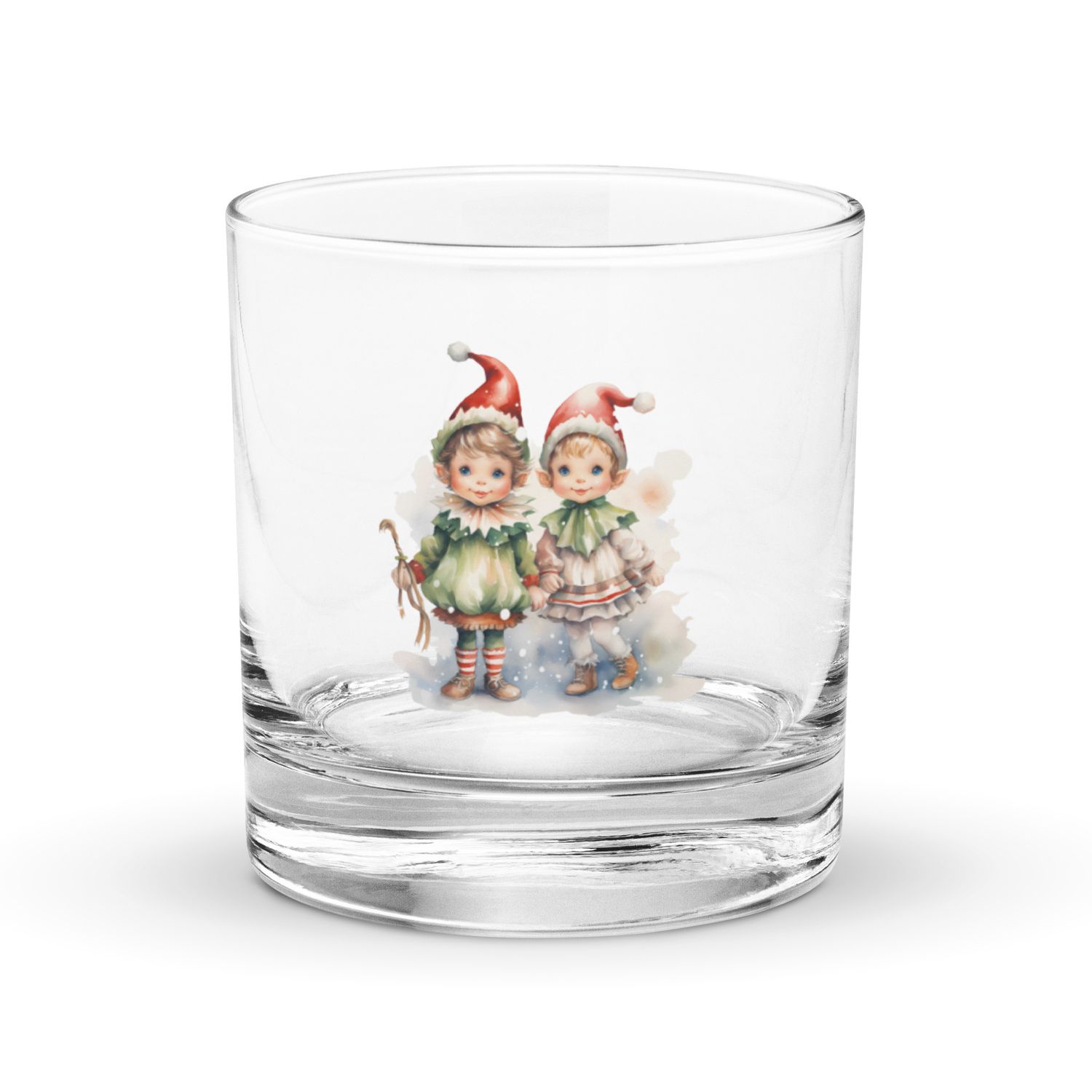 Christmas Elves (1) Rocks Glass