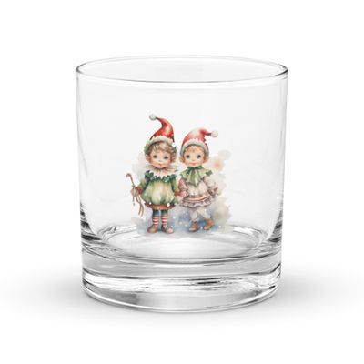Christmas Elves (1) Rocks Glass
