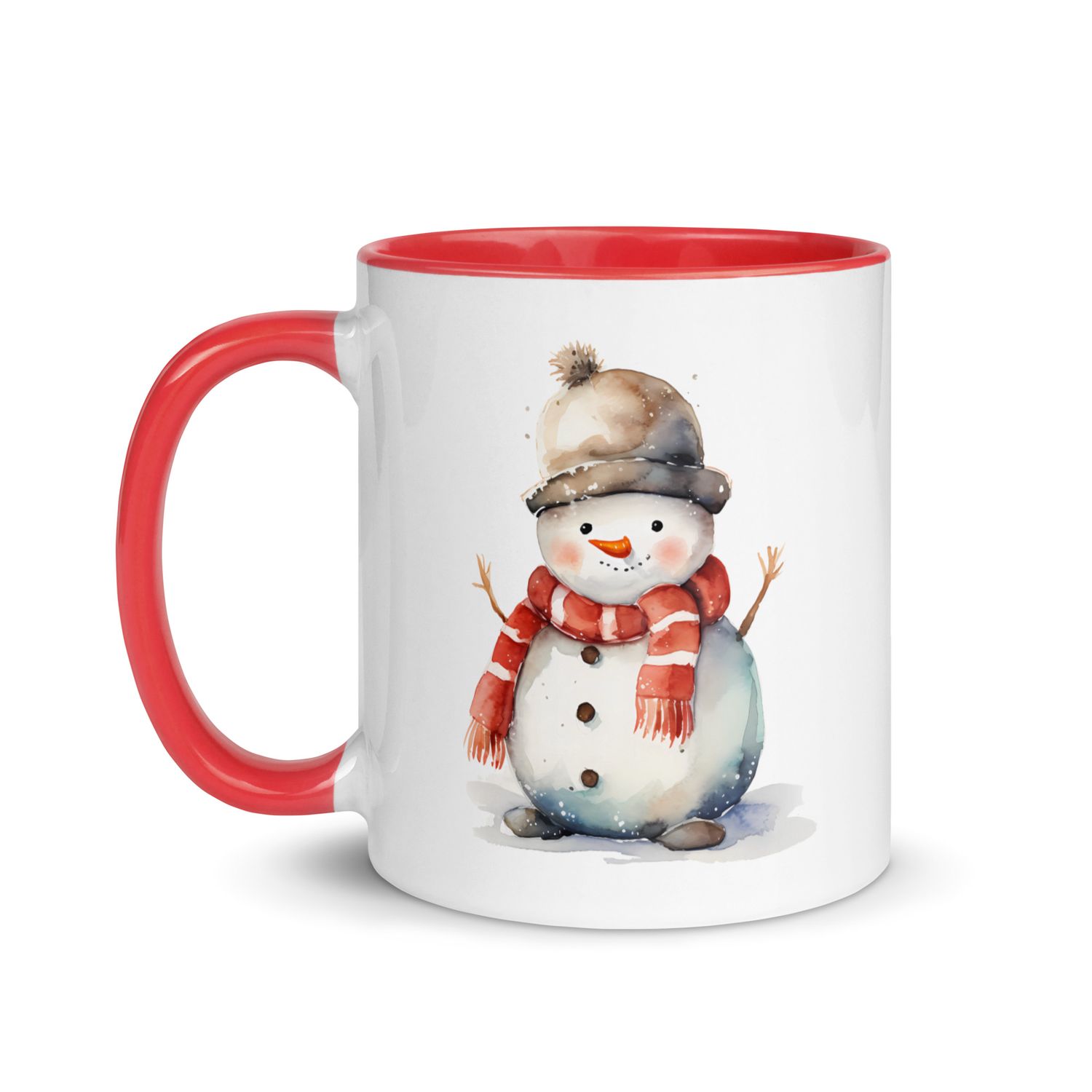 Christmas Snowman (2) Mug with Color Inside