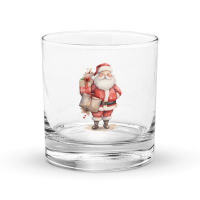 Santa Claus (6) Rocks Glass