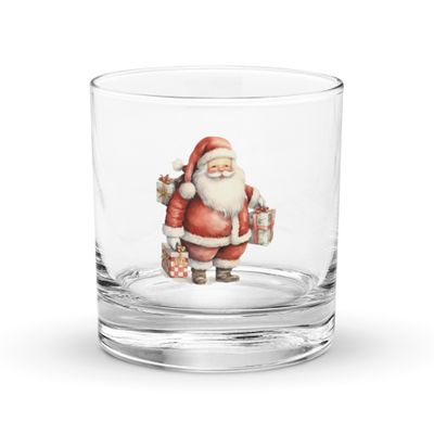 Santa Claus (8) Rocks Glass