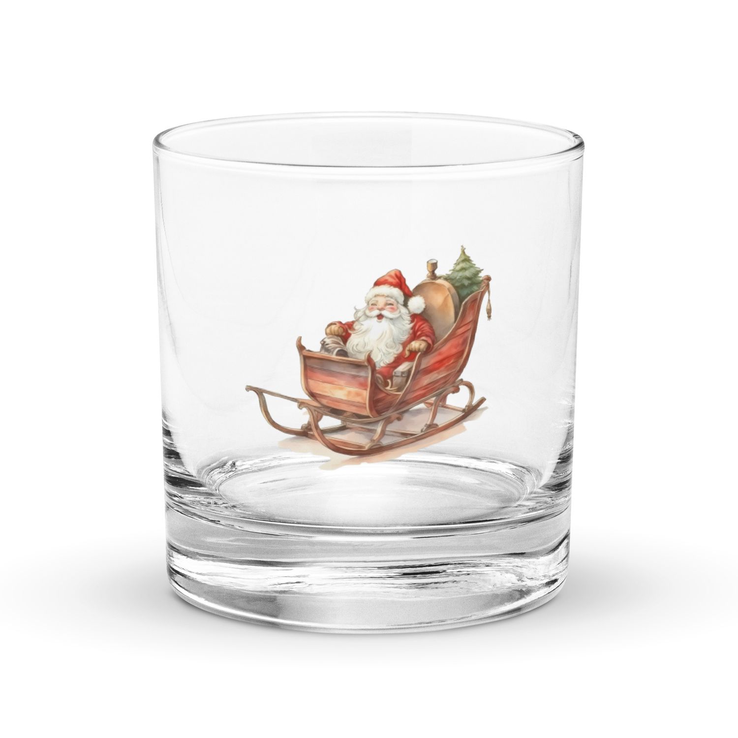 Santa's Sleigh (1) Rocks Glass