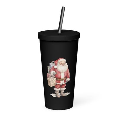 Santa Claus (7) Insulated Tumbler with a Straw