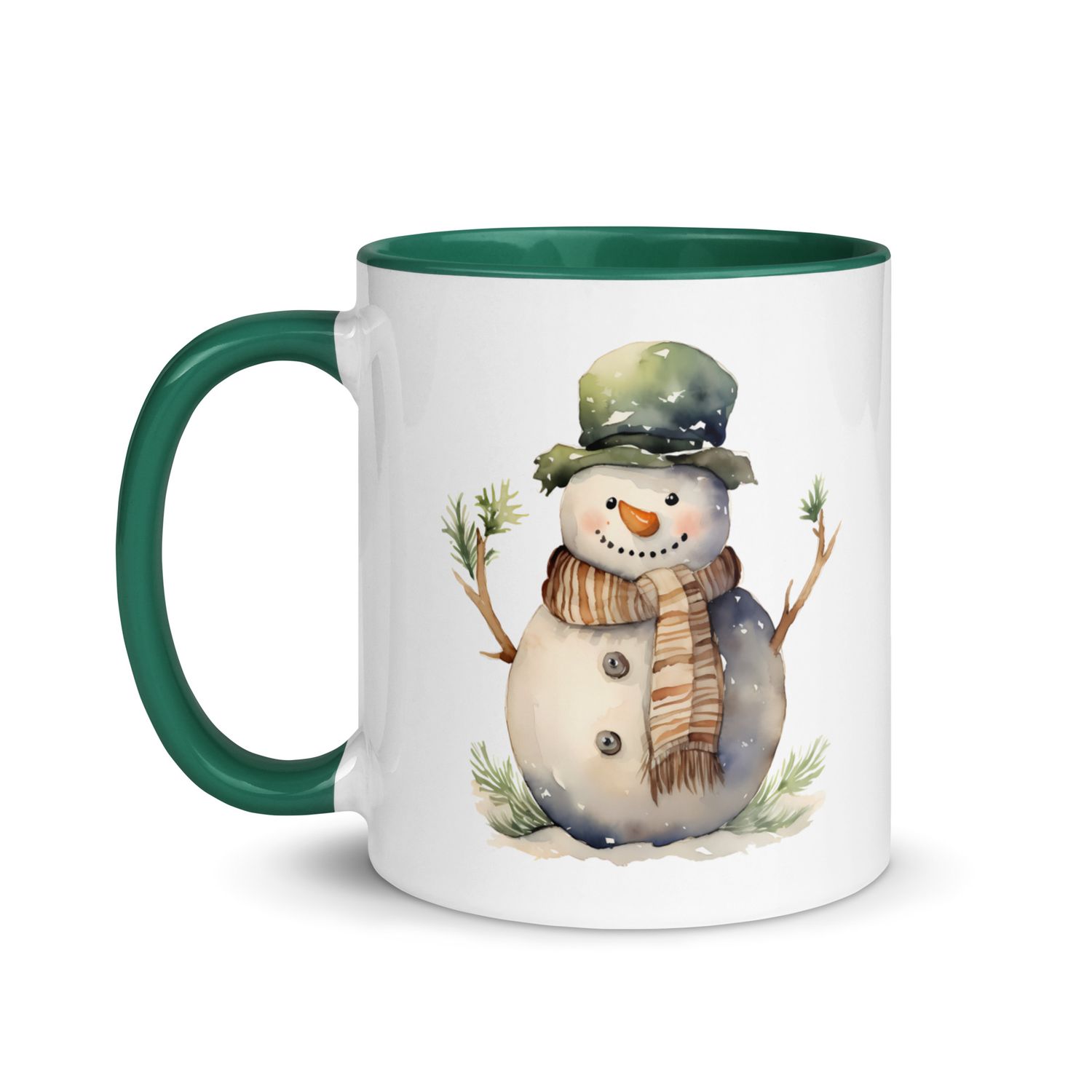 Christmas Snowman (3) Mug with Color Inside