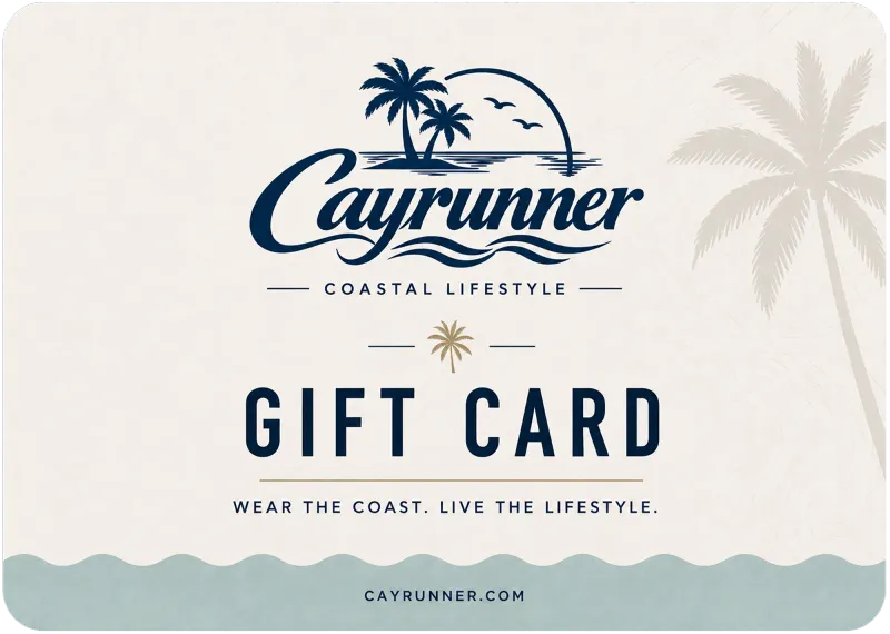 Cayrunner Gift Card. Coastal Lifestyle, live the salt, feel the swell.