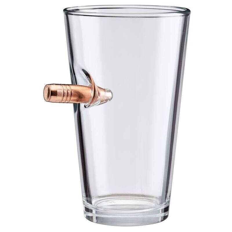 50 Caliber Pint Glass