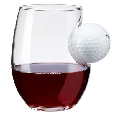 Golf Ball Wine Glass