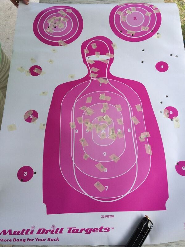 Multi Drill X-3 Outdoor Pistol - Pink - 10 Count