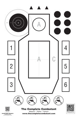 The Complete Combatant Target - 25 Pack