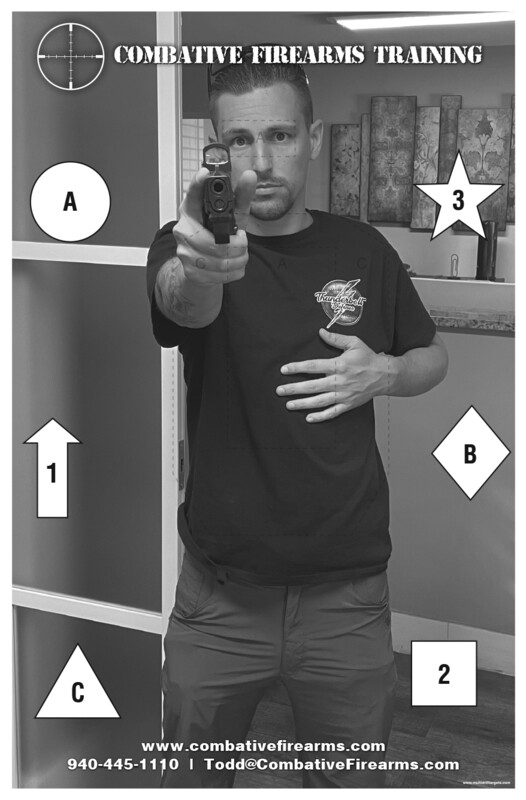 Combative Firearms Training - 50 pack (2 Sided)