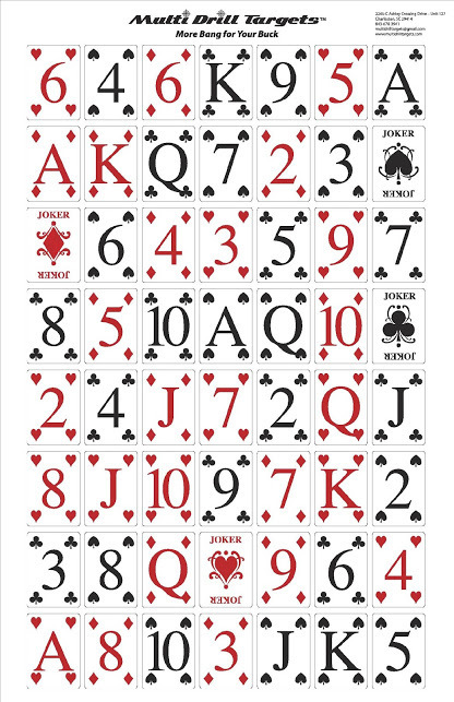 Poker Target - 20 Count (indoor wt.)