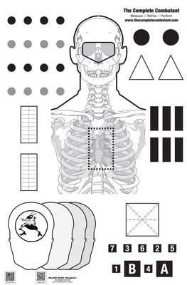 The Complete Combatant Core Rifle Target - 25 Pack