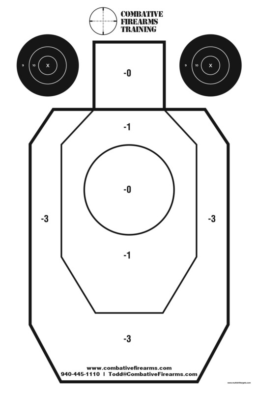 Combative Firearms Training - 25 pack (2 Sided)