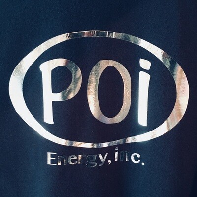 Navy T-shirt  Men's with Silver Poi Oval
