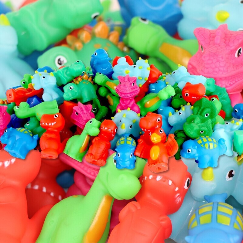 2.5" Rubber Dinosaur Mix