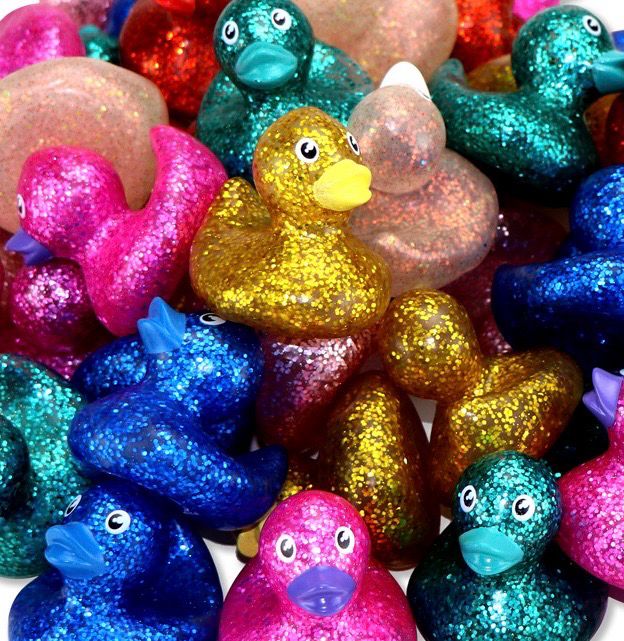2.5” Glitter Duck Mix
