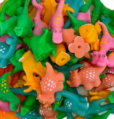 2.5" Rubber Dinosaur Mix