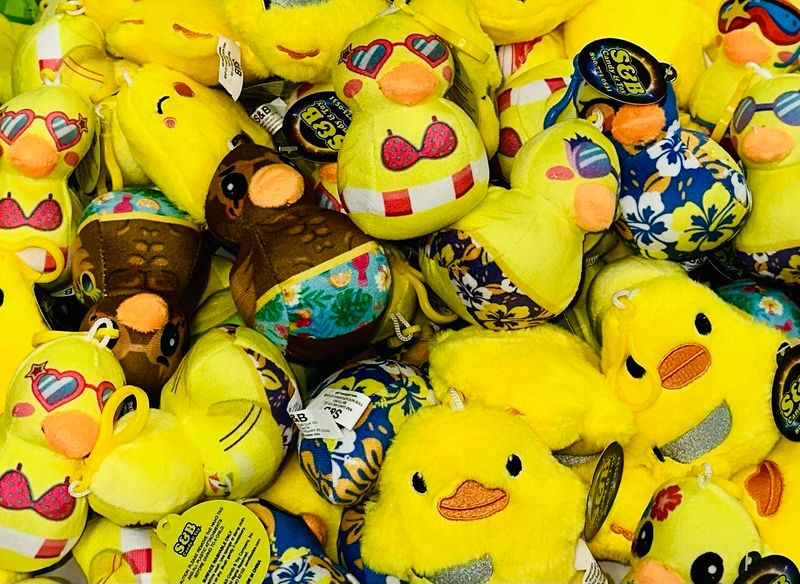 3-4” Plush Duck Keychains 3-4” Plush Duck Keychains