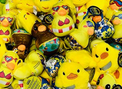 3-4” Plush Duck Keychains