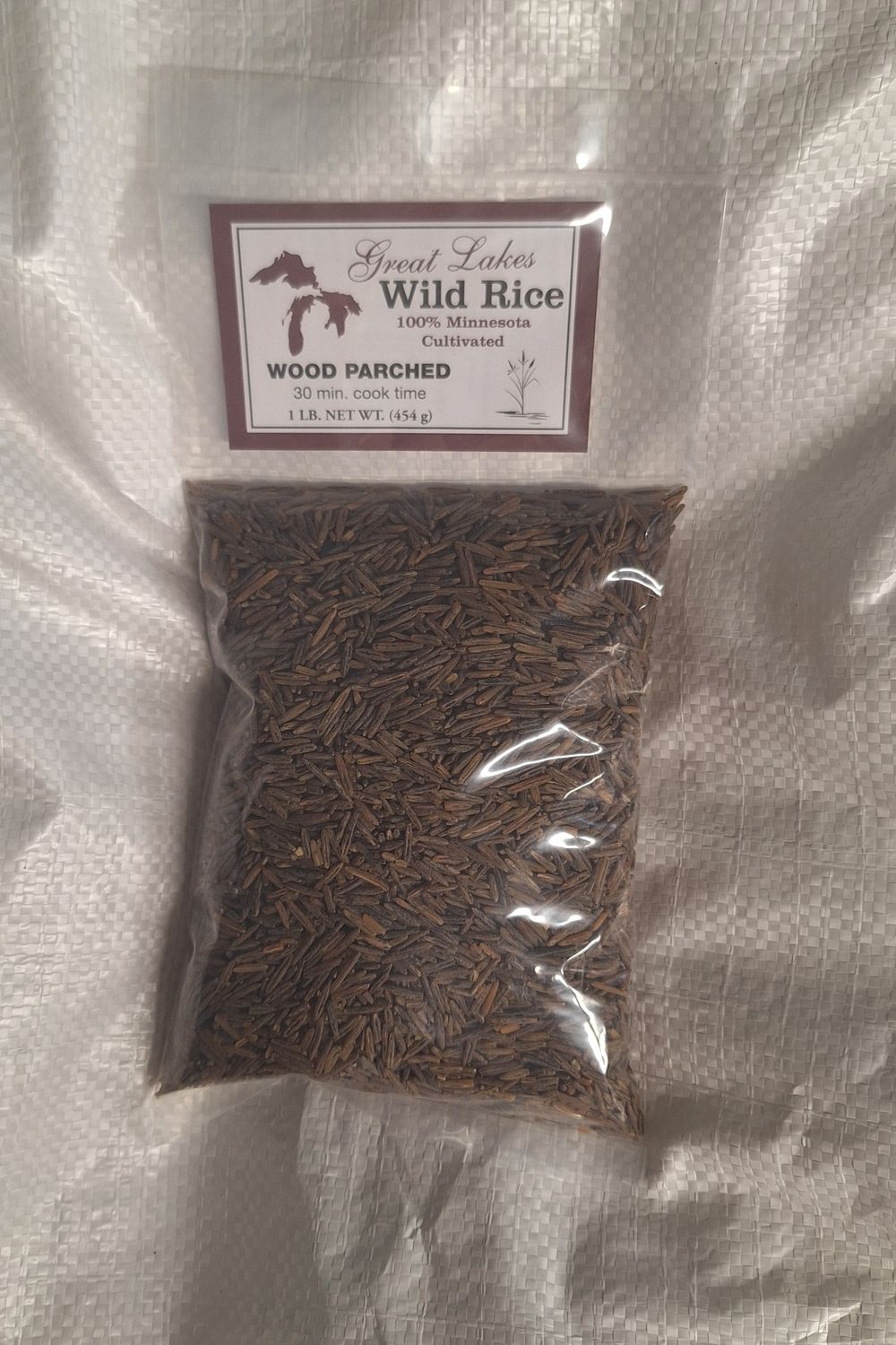 Wood Parched Light Minnesota Cultivated Wild Rice  10 -1 lb Bags